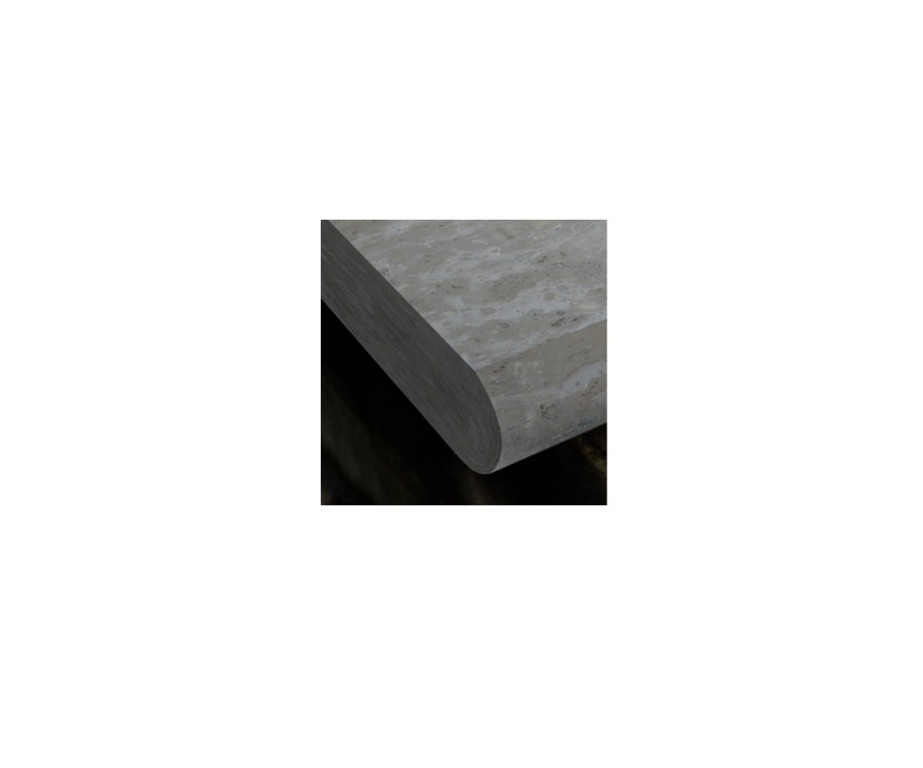 Travertino Beige Escovado Boleado